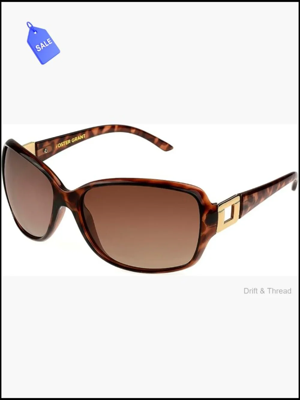 Polarized Square Sunglasses for Women - Lightweight UV Protection